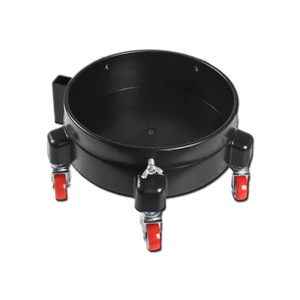 Chariot à roulettes robuste avec roues verrouillables - 360 °   Chariot pivotant pour seaux de lavage de <span class=keywords><strong>voiture</strong></span> de 2,5 à 5 gallons - Product Image 1