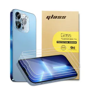 Protector de pantalla de vidrio templado de dureza RT 9H, antihuellas, antiaceite, <span class=keywords><strong>características</strong></span> de curvatura 3D para móvil 13 Pro Max - Product Image 1