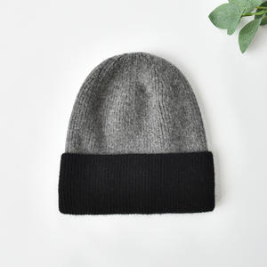 <span class=keywords><strong>Bonnet</strong></span> en tricot d'hiver multicolore pour femmes, <span class=keywords><strong>bonnet</strong></span> de ski unisexe en laine avec <span class=keywords><strong>pompon</strong></span> en fourrure, vente en gros - Product Image 2