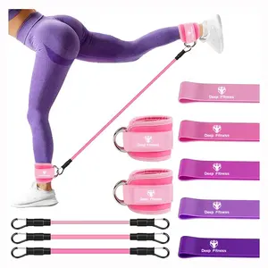 Home Fitness Ankle Resistance Loop Exercise Bands Working Out With Cuffs Leg Butt Training Ankle Straps