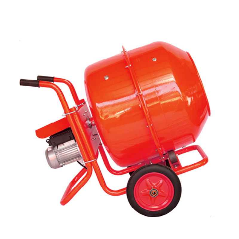 Type poussé à la main 800L capacité bétonnière électrique avec 4 roues