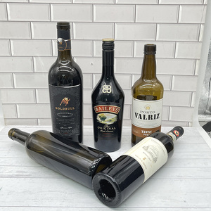 Bouteilles <span class=keywords><strong>de</strong></span> vin en verre ambré <span class=keywords><strong>de</strong></span> 750 ml à succès avec bouchon en polymère pour le stockage du vin rouge, du porto et des liqueurs, logos et étiquettes personnalisés - Product Image 4
