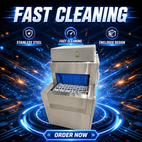 Lave-vaisselle commercial à convoyeur compact, automatique, avec pré-lavage et lavage haute pression, pour restaurants et cuisines