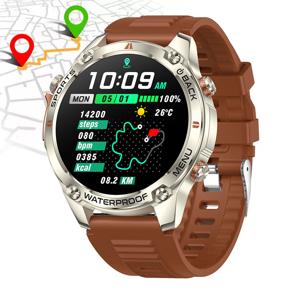 G100 Smart Watch GPS Outdoor 1.43inch AMOLED 540mAh 50M Waterproof GPS Sports Altitude Air Pressure Monitoring Smartwatches 2025