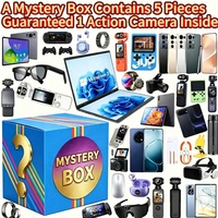 Caja Misteriosa de Electrónicos con Cámara de Acción Garantizada, Sorpresa Electrónica con Teléfono Inteligente 5G, Laptop, Reloj, Auriculares (Aleatorio)