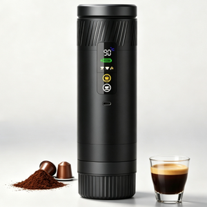 เครื่องชงกาแฟแคปซูลไร้สายแบบพกพา 3 in 1 – เครื่องชงเอสเพรสโซไฟฟ้าขนาดกะทัดรัดพร้อมระบบทำความร้อนไร้สายและแรงดันปั๊ม 20 บาร์ - Product Image 1