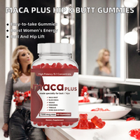 Complément alimentaire à base de plantes Maca Plus Gummies en marque privée, 60 unités, flacon OEM