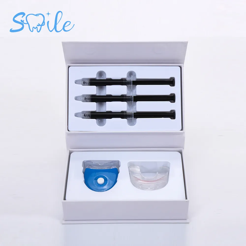 Набор для отбеливания зубов с гелевым шприцем для отбеливания зубов и светодиодной мини-лампой для отбеливания зубов
