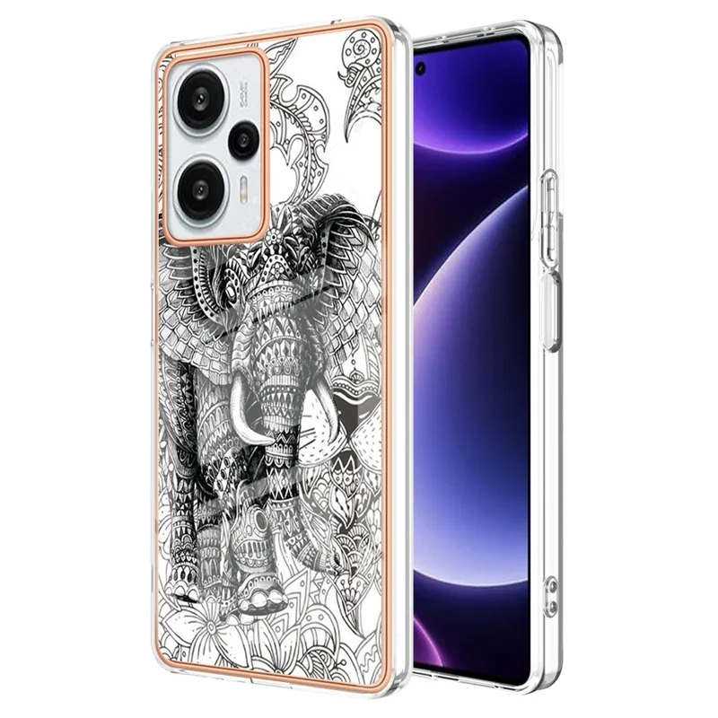 Coque arrière fantaisie IMD pour Redmi Note 12/12 Pro, pour Xiaomi POCO F5 Pro 5G/Redmi K60 coque de téléphone portable