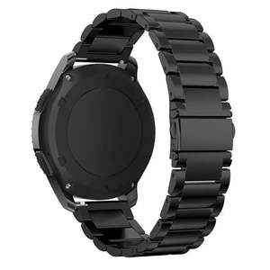 Las mejores ventas de tres cuentas de acero inoxidable correa de reloj inteligente 18mm 20mm 22mm para Galaxy Watch 4/5/6 para <span class=keywords><strong>Huawei</strong></span> GT4 correa de reloj - Product Image 4