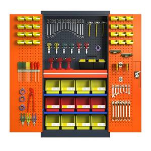 Armoire à outils en acier à deux portes battantes Masyounger MY-TC-13, robuste, étagères réglables, équipement de rangement pour atelier, <span class=keywords><strong>garage</strong></span>, coffre - Product Image 2