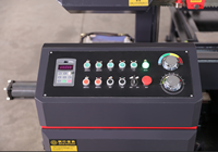 Scie à ruban automatique essentielle à tension mécanique pour la découpe de métaux avec composants à engrenages