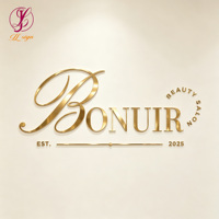 Letrero Luminoso Dorado con Espejo, Letrero Acrílico Personalizado, Luz de Pared 3D, Adhesivo Decorativo con Logotipo, Letrero LED con Letras para Salón de Belleza