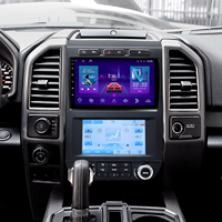 Moniteur de voiture Android à double écran de 9 pouces, 8 cœurs, 2+32 Go avec WiFi, navigation GPS, lecteur multimédia pour Ford F150 F-150 2015-2021