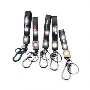 Porte-clés de voiture transfrontalier tendance avec impression couleur, logo de voiture, en alliage de zinc, cadeau en gros - Product Image 2