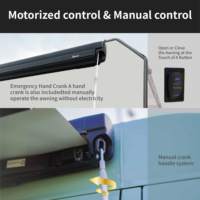 Kits de conversion de camping-car Awnlux, auvent vertical pour pick-up, installation verticale pour camping-car, caravane ou motorhome.