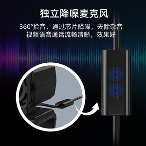 เว็บแคม 1080P HD กล้อง USB พร้อมไมโครโฟนในตัวสำหรับการสนทนาทางวิดีโอและถ่ายทอดสดบนคอมพิวเตอร์ - Product Image 4