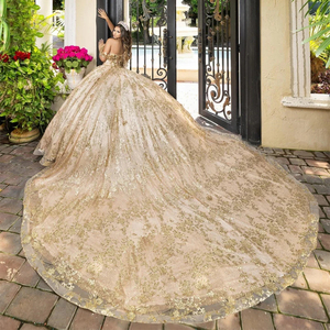 chinese dress ladies Rose Gold Beach Wedding Dress from Lace and Soft Tulle main image 1