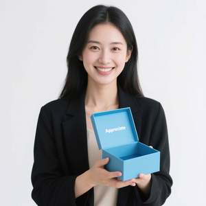 กล่องกระดาษแข็งขนาดใหญ่พิเศษ วัสดุรีไซเคิล ปิดด้วยแม่เหล็ก พิมพ์โลโก้ได้ กล่องของขวัญพับได้ระดับพรีเมียม บุฟองน้ำ - Product Image 2