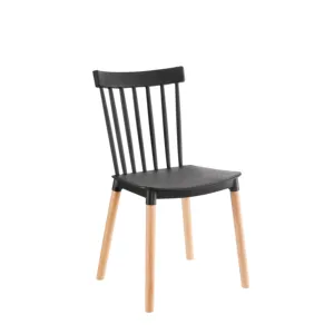 Sillas Para Jardin Chaises Pour美食塑料外壳酒店客房椅子沙龙造型椅子塑料现代餐饮木椅