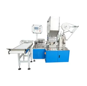 PLA drinking straw individual paper packaging machine with two color logo printing