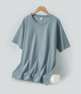 เสื้อยืดคอตตอน 100% 220GSM สำหรับผู้ชาย แบบเรียบ คุณภาพสูง ทรงหลวม รับผลิตเสื้อยืดพร้อมสกรีนโลโก้ตามสั่ง  รับออกแบบลายกราฟิกตามต้องการ - Product Image 3