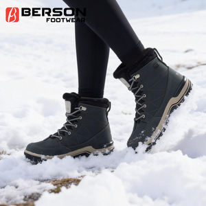 Scarpe da Neve e Trekking Invernali da Donna, Design Moderno Minimalista, OEM ODM, Logo Personalizzato, Termiche, Impermeabili, in Nabuk, Antiscivolo - Product Image 2