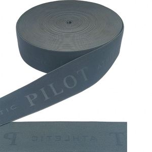 Sangle élastique en polyester de 2,5 cm personnalisable en gros avec bande gaufrée pour sous-vêtements et vêtements - Product Image 2