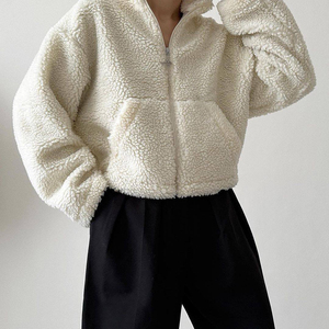 <span class=keywords><strong>Felpa</strong></span> in pile spessa con <span class=keywords><strong>cappuccio</strong></span> Casual invernale autunno <span class=keywords><strong>donna</strong></span> con Logo personalizzato Pullover frontale - Product Image 1
