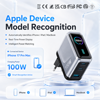 Chargeur mural mobile haute puissance KYT 100W avec écran LED TFT