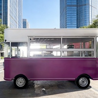 Camion de restauration mobile personnalisé, chariot à café et à glaces, mini-bus électrique à deux étages, remorque, camion de cuisine personnalisé à vendre