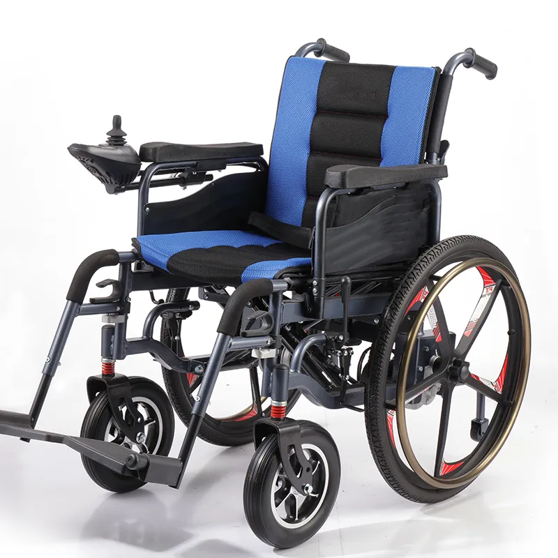 Electronic wheelchair folding handicapped electric wheelchair_wheel chair