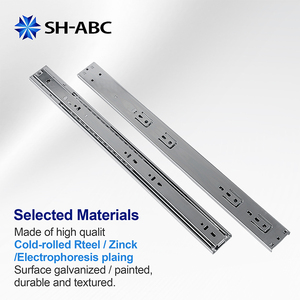 Tam Açılır Yavaş Kapanır Çekmece Rayları Paslanmaz Çelik Bilyalı Rulmanlar Ayarlanabilir Ağır Hizmet Tipi - Product Image 1