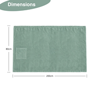 Toalla de Baño Envolvente de Lujo para Spa, de Algodón Terry Comprimido de 450GSM, Antimicrobiana, para Mujer, Suave y Ajustable, Libre de Arena