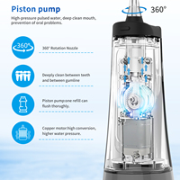 Dissolvant de calcul propre Machine à eau orale Flosser à eau Portable sans fil électrique dentaire pour accolades