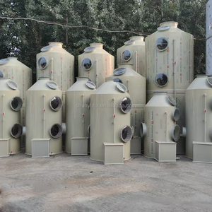 Sistema de Purificación de Gases de Combustión con Torre de Pulverización Industrial de PP, Depurador Húmedo, <span class=keywords><strong>Filtro</strong></span> HEPA, <span class=keywords><strong>Bomba</strong></span> de Purificación de Gases de Chimenea, 99% de Eficiencia, Depurador de Ácidos, 500 CFM - Product Image 1