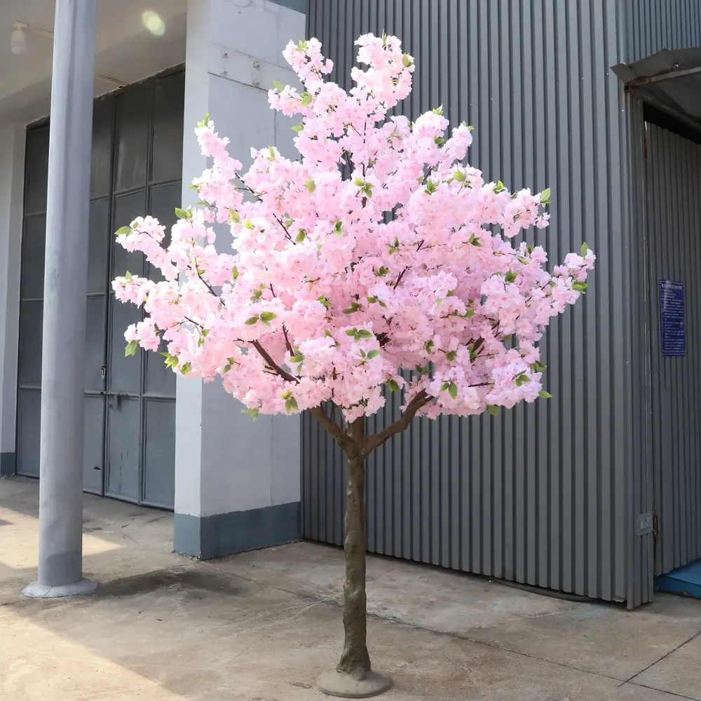 QiHao卸売結婚式の装飾フラワーツリー2.3m装飾用人工桜の木