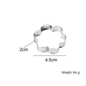 ที่ตัดขนมแบบใช้แล้วทิ้ง รูปทรงดอกพลัม ทำจากโลหะ สำหรับตัดคุกกี้ ทรงสี่เหลี่ยม ทรงมูส ทรงกลม ทรงเฟรนช์ทาวเวอร์ ชีส ขนมข้าว ทาร์ต ใช้กับไมโครเวฟได้ - Product Image 6