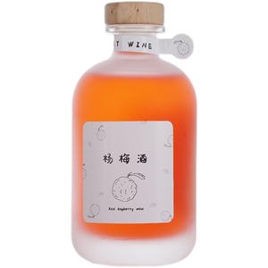 Botella de Vidrio Vacía para Bebidas al por Mayor, 250 ml, 350 ml, 500 ml, Transparente, Esmerilada, Redonda, Personalizada, con Tapón de Corcho - Product Image 5