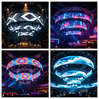 Support de levage motorisé circulaire rotatif à 360 degrés en aluminium pour éclairage, tringle de support de lumière ronde pour spectacle DJ en boîte de nuit