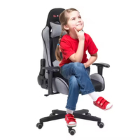 Chaise de jeu pour enfants en cuir PU de haute qualité, pivotante, réglable, avec base à cinq étoiles et fonction de réglage en hauteur