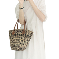 2024 dames mode luxe designer sacs pour femmes paille à la main tissé paille grande capacité sac fourre-tout