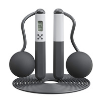 Macyo Corde à sauter électronique intelligente double usage avec compteur de poids, poignée réglable, sans fil, en PVC écologique, pour la maison et la salle de sport