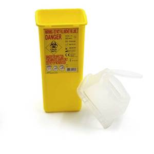 Thùng nhựa chứa sắc nét 1.4L cho chất thải y tế dùng một lần màu đỏ hoặc vàng - Product Image 3