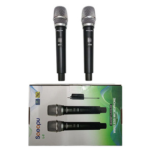 Huangyuan L-2 Uhf Rechargeable <b>Wireless</b> <b>Microphone</b> Pair For Karaoke And Stage Use - Product Image 3
