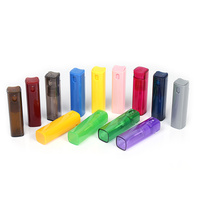 Flacon pulvérisateur de parfum en plastique coloré de 10 ml avec tube en verre intérieur, atomiseur rechargeable