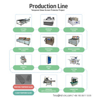 Máquina Automática de Fabricación de Protectores de Pantalla de Vidrio Templado para Teléfonos Móviles, Corte CNC de Alta Capacidad