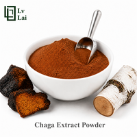Voedingsmiddelengekeurd 10:1 Chaga-extractpoeder is geschikt voor gebruik in traditionele Chinese tabletten, poeders en koffie.
