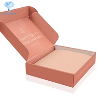 Boîte d'emballage de cosmétiques en papier personnalisé, impression rose, expédition de vêtements de savon