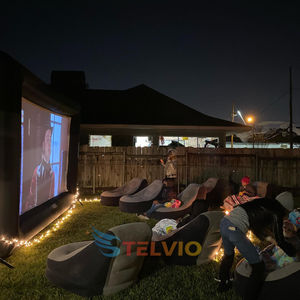 Schermo Gonfiabile da Esterno da 16 Piedi per Proiettore, Schermo Gonfiabile per TV e <span class=keywords><strong>Film</strong></span> con Ventilatore, Schermo Portatile per Home Theater - Product Image 4